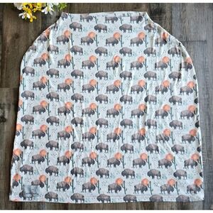 Copper Pearl Buffalo Cactus Bison Multi Use Cover Baby Nursing Carseat‎ Boho